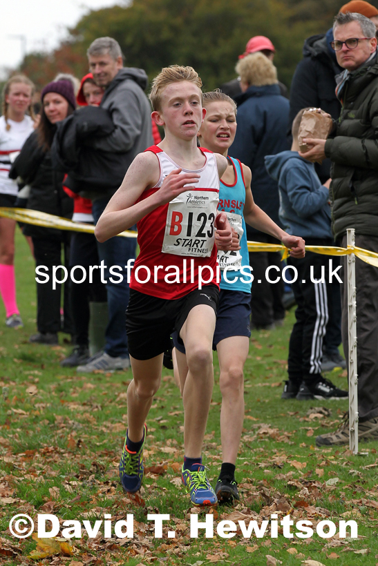 Boys under-15s Northern Cross Country Relays, Graves Park, Sheffield. Photo: David T. Hewitson/Sports for All Pics